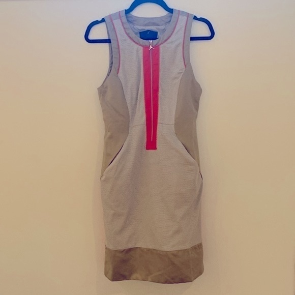 NWT Jordan midi dress zipped front with pockets Size Small - Picture 7 of 16